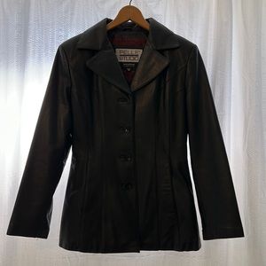 Women's blazer, leather jacket, size M
